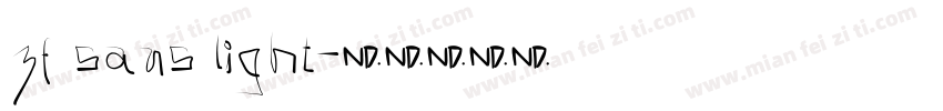 zf sans light字体转换